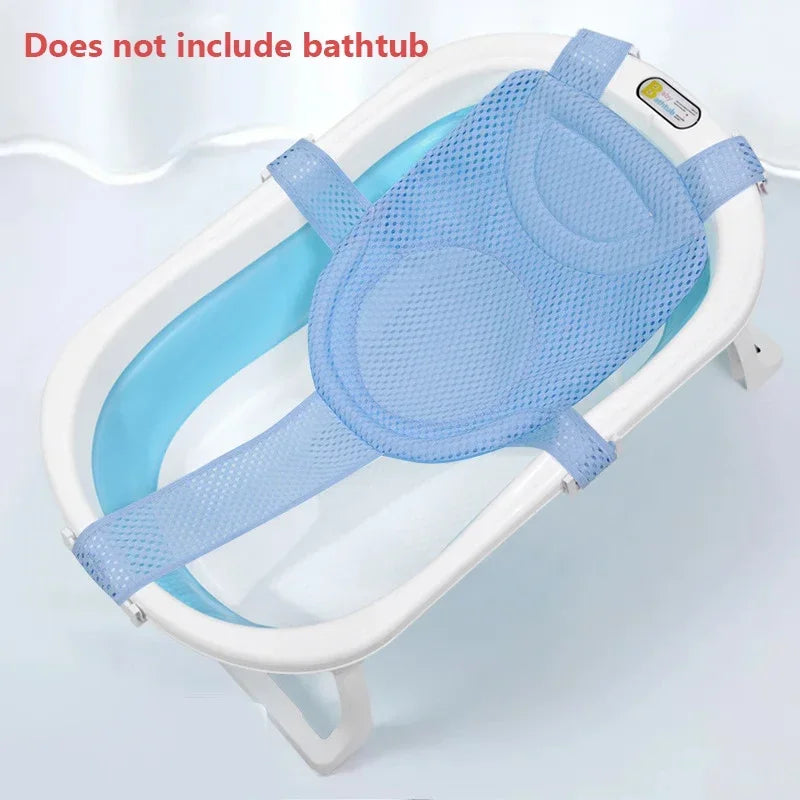 Adjustable Baby Bath Support Net – Anti-Slip Cradle Cushion for Newborns - Nestling Babies 