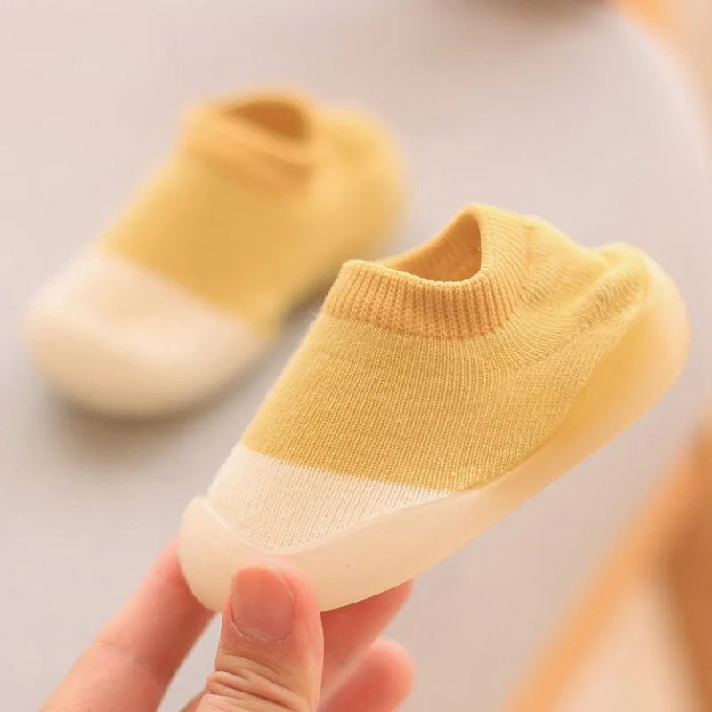 Soft Knit Baby First Walkers – Non-Slip Slip-On Shoes for Toddlers (0–4Y) - Nestling Babies 