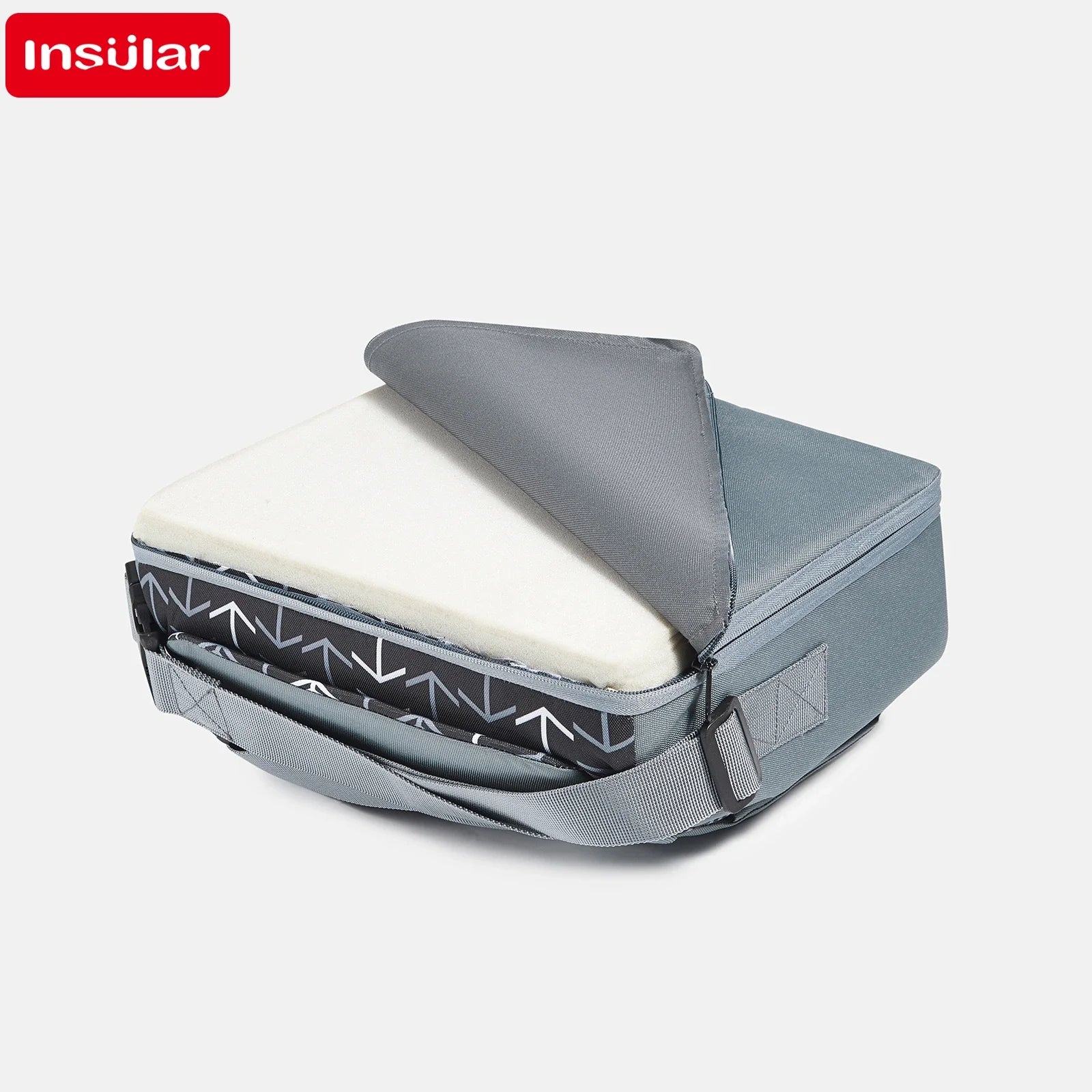INSULAR Portable Foldable Booster Seat – Anti-Slip High Cushion for Baby & Toddler Dining Chairs - Nestling Babies 