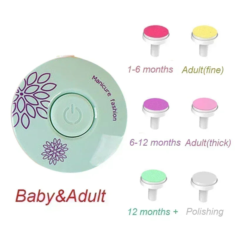 Electric Baby Nail Trimmer – Gentle Nail File & Care Kit for Newborns and Toddlers - Nestling Babies 