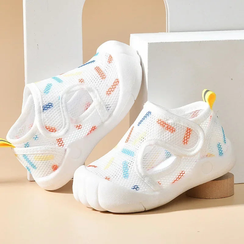 Breathable Mesh Summer Sandals – Lightweight Anti-Slip First Walkers for Toddlers (1–4 Years) - Nestling Babies 