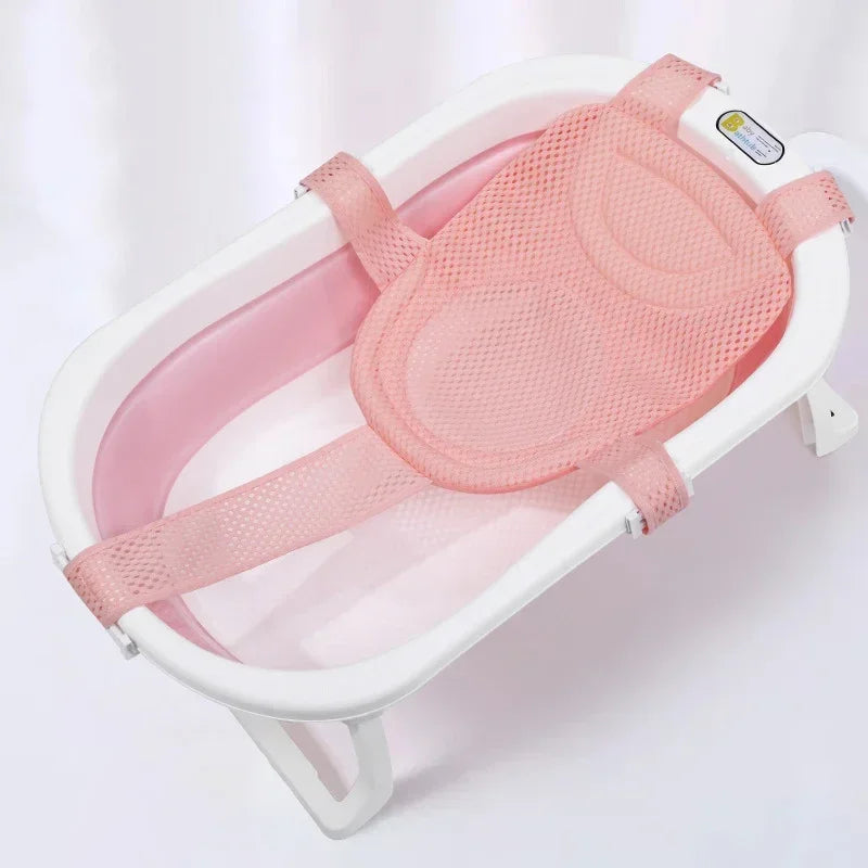Adjustable Baby Bath Support Net – Anti-Slip Cradle Cushion for Newborns - Nestling Babies 