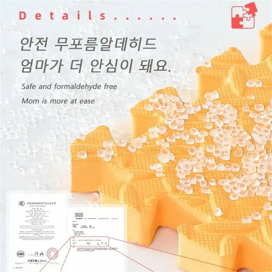 Thick Solid Color Baby Play Mat – 2.5CM Soft Puzzle Foam Tiles for Crawling & Play Areas - Nestling Babies 