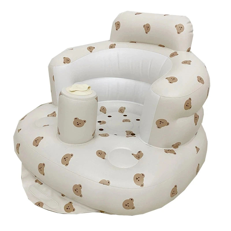 Infant Shining Inflatable Baby Sofa Chair – Portable Bath & Sitting Practice Seat for Babies - Nestling Babies 