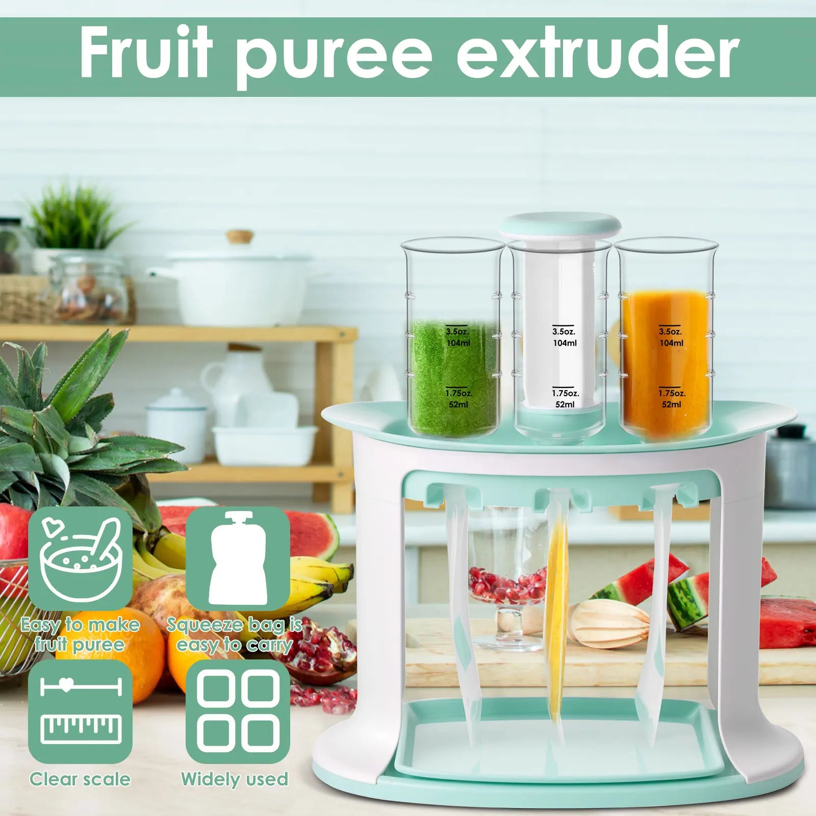 BabyPure™ Food Pouch Maker – Clean & Easy Homemade Prep - Nestling Babies 