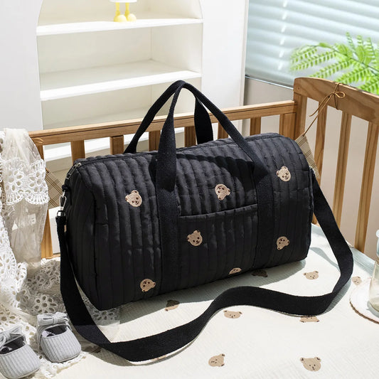 Large Mommy Diaper Bag – Multi-Functional Tote for Baby Essentials & Travel - Nestling Babies 