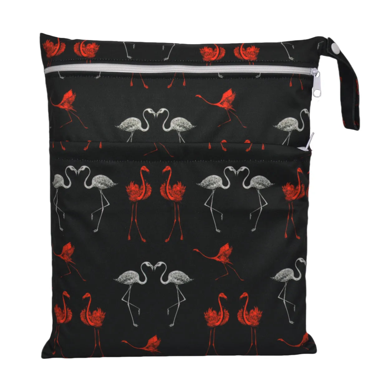 [Sigzagor] Reusable Wet Dry Bag – Waterproof Diaper Organizer with Dual Zippers & Animal Prints - Nestling Babies 