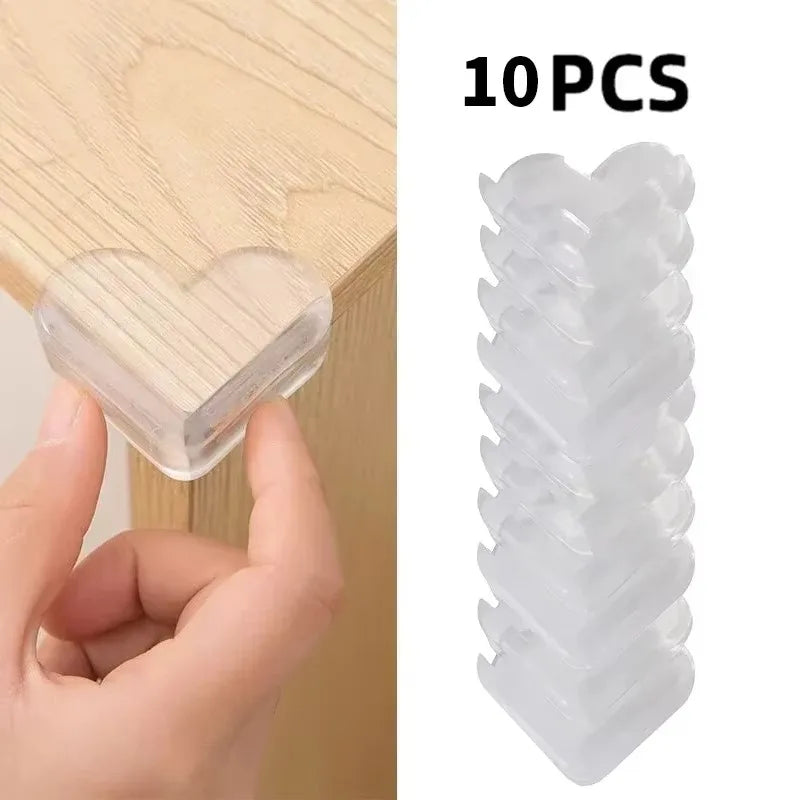 Transparent PVC Corner & Edge Guards – Anti-Bump Baby Safety Strip with Double-Sided Tape - Nestling Babies 